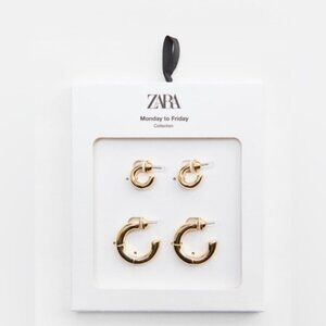 Zara pack of hoop earrings